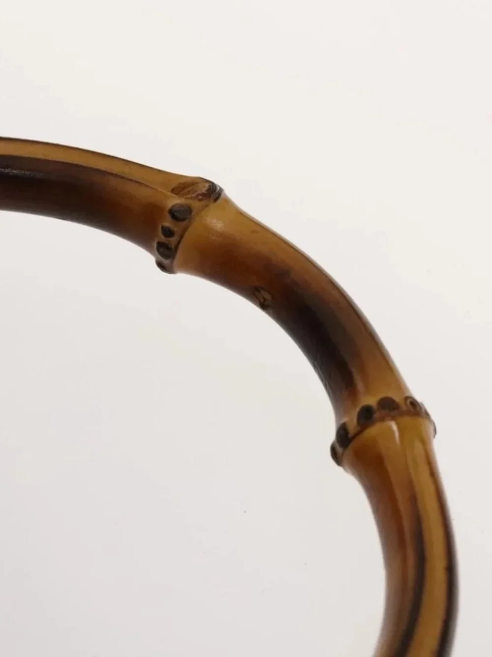 GUCCI Bamboo Backpack Leather Black Gold - Picture 9 of 16